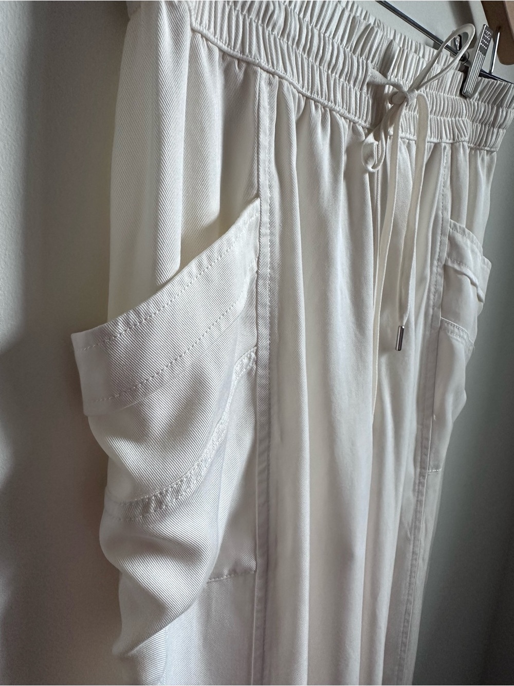 NWT Calia Journey Collection White Lyocell Wide Leg Ankle Pants High Rise S - Picture 7 of 11